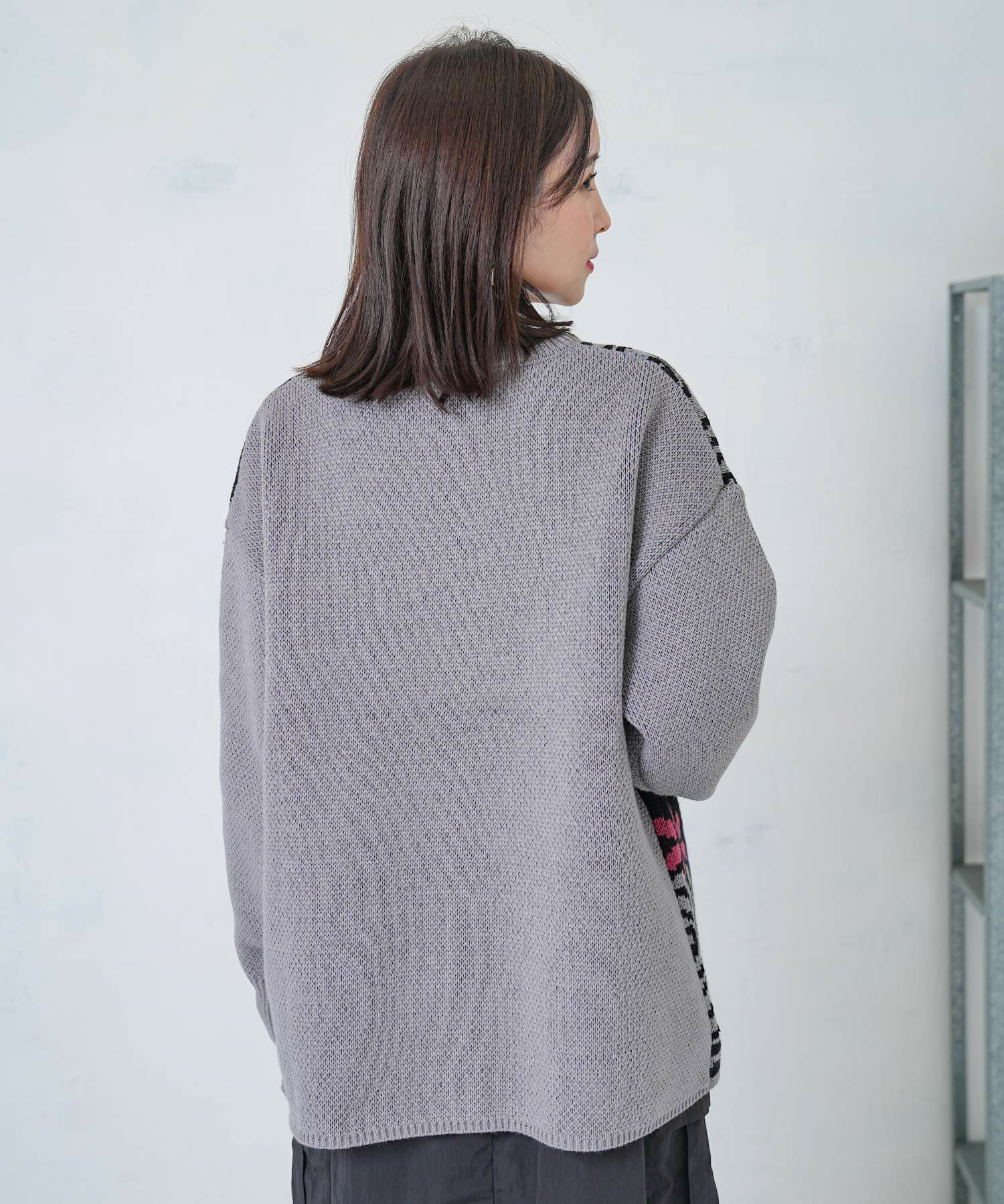 グラサンスカラーちゃんダブルジャガードニットプルオーバー-11