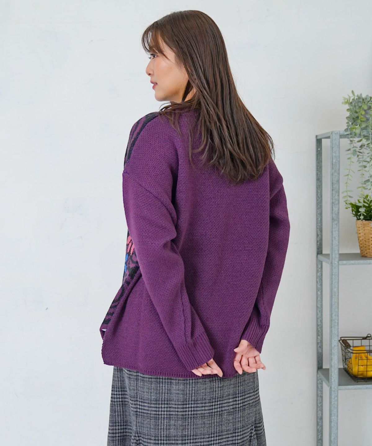 グラサンスカラーちゃんダブルジャガードニットプルオーバー-17