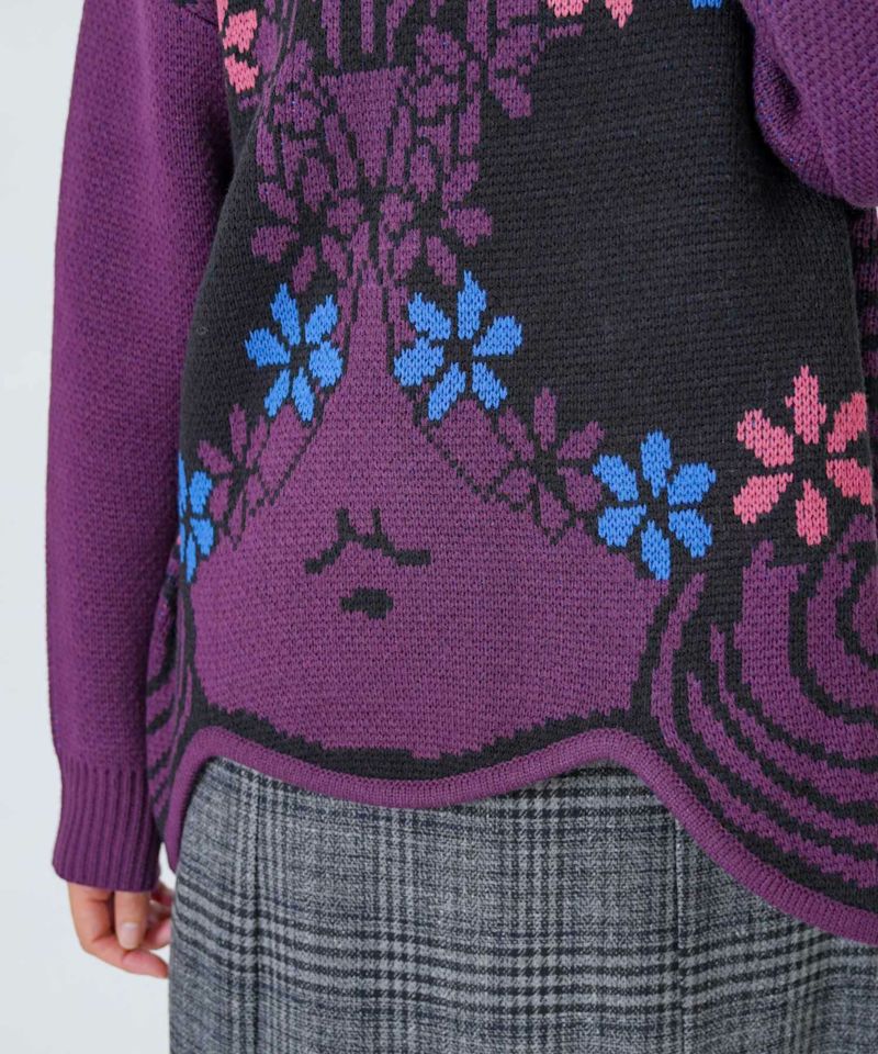 グラサンスカラーちゃんダブルジャガードニットプルオーバー-18