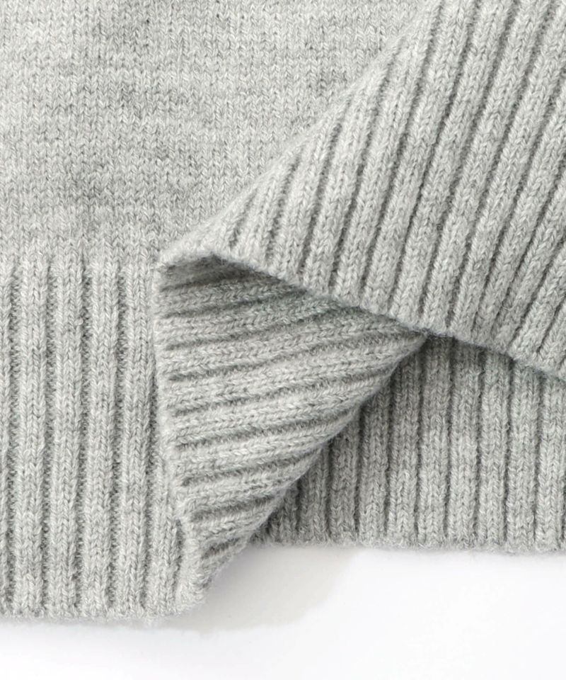 キャップネコ柄ジャガードニットプルオーバー-34