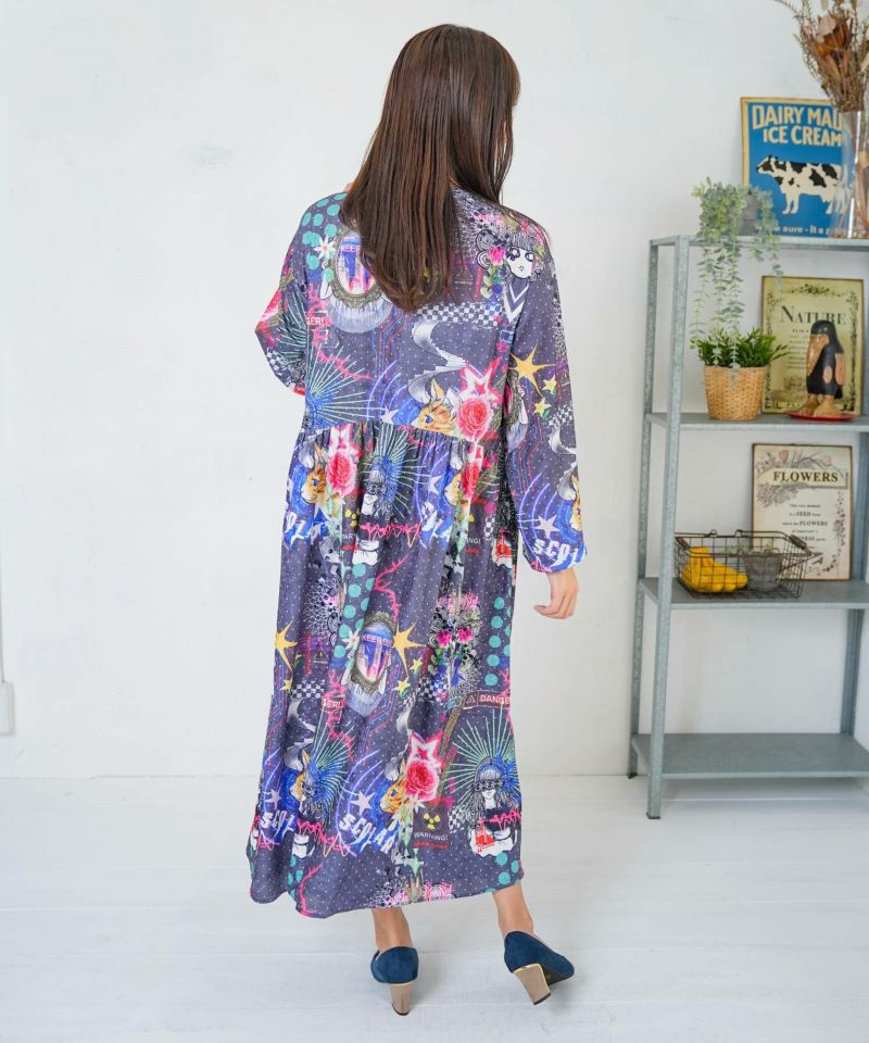 2柄展開クラッシュベロアワンピース-6