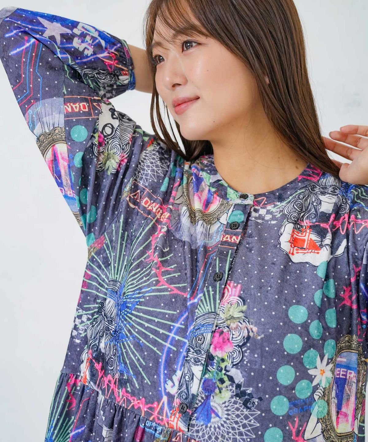 2柄展開クラッシュベロアワンピース-7