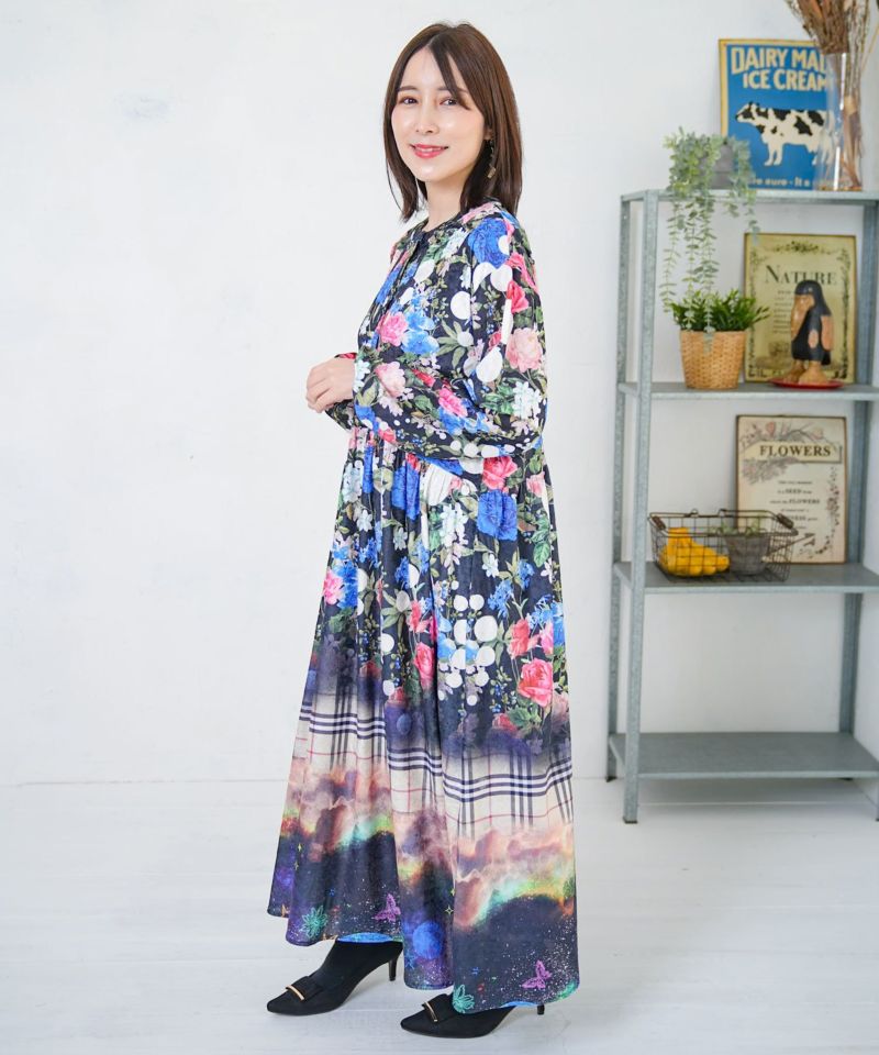 2柄展開クラッシュベロアワンピース-14