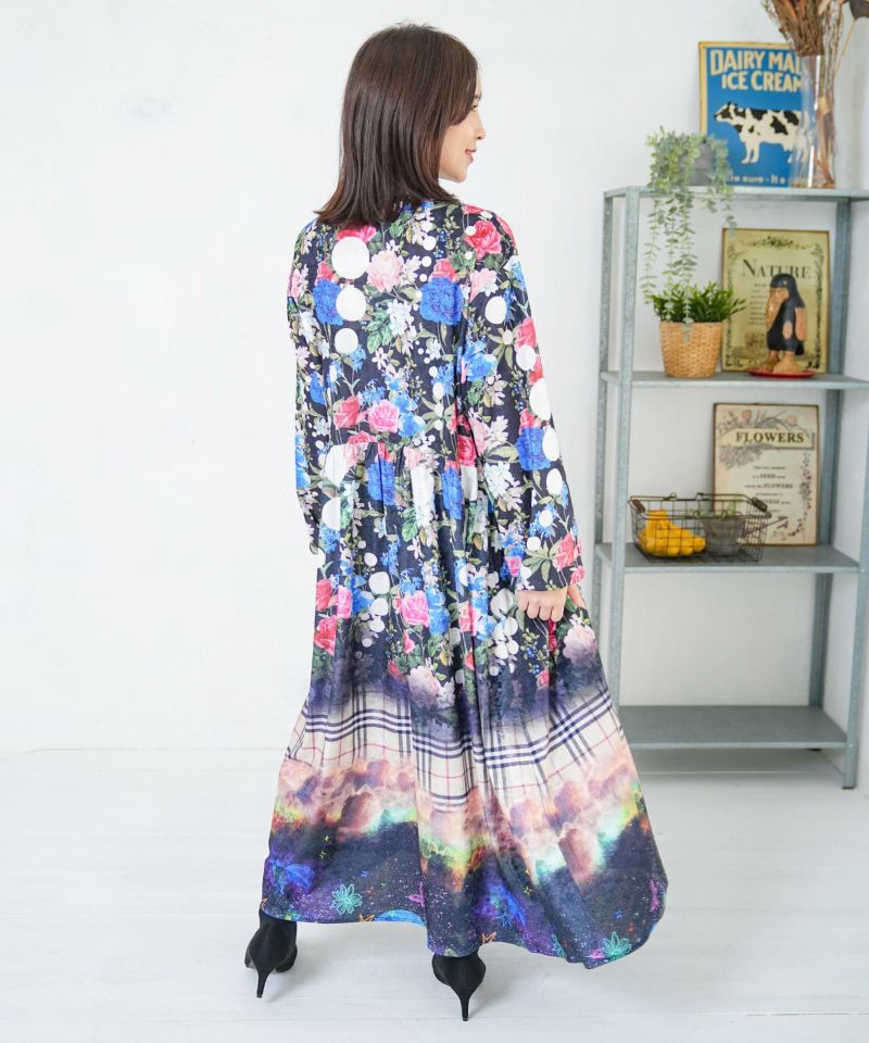 2柄展開クラッシュベロアワンピース-16