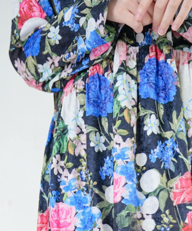 2柄展開クラッシュベロアワンピース-17