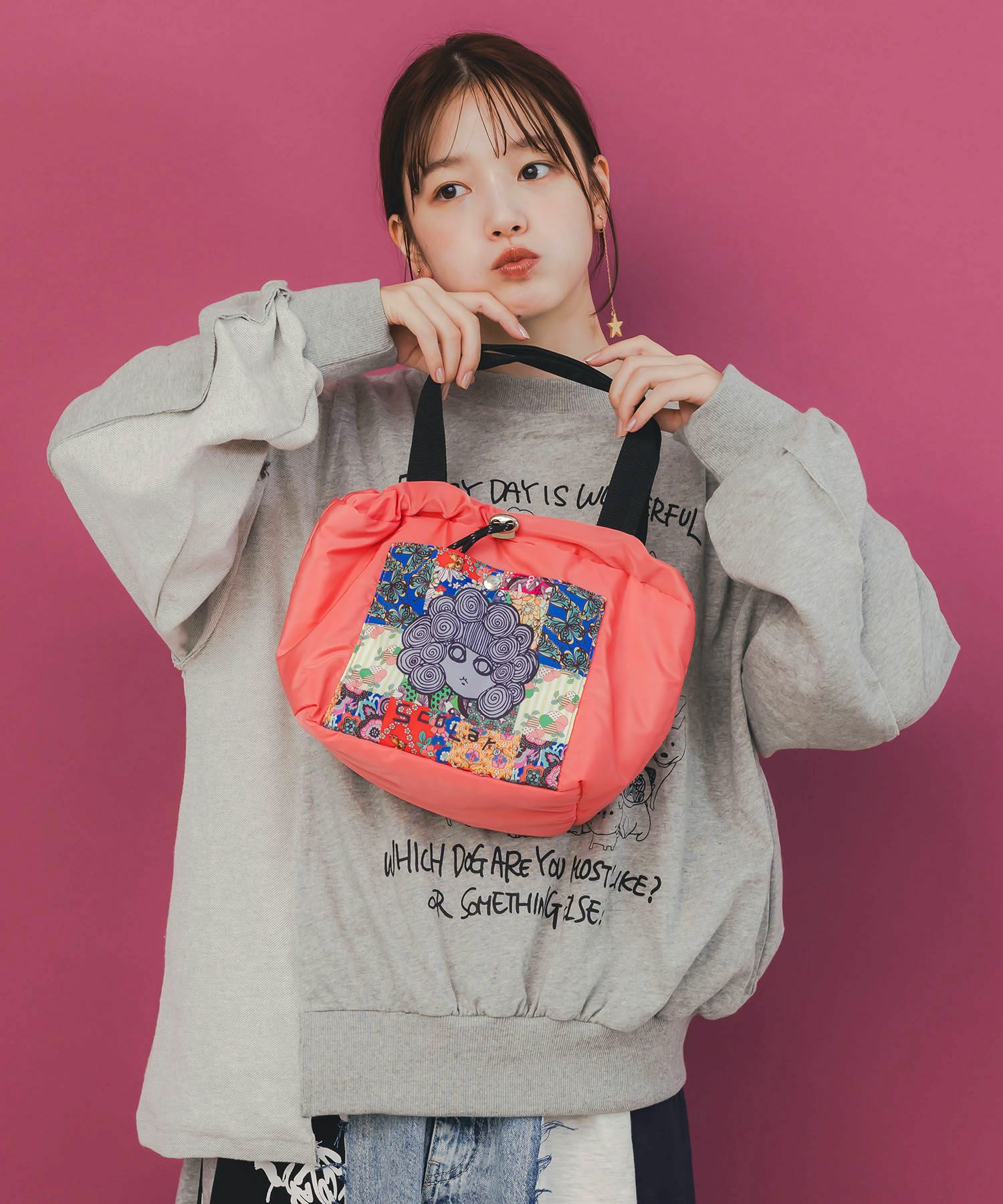 スカラーちゃん配色2wayハンドバッグ-2