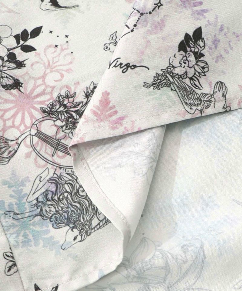 星座・楽器・雪の結晶柄 布帛×コーデュロイワンピ-29