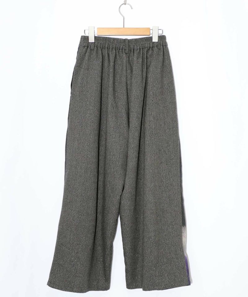 花柄裾グラデラメツイード×裏地パンツ-9