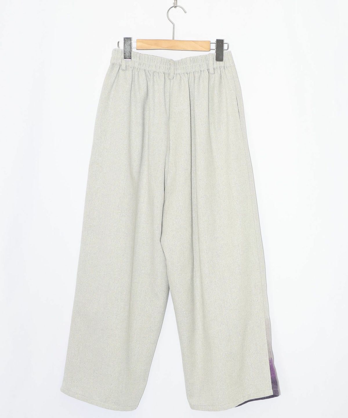 花柄裾グラデラメツイード×裏地パンツ-12