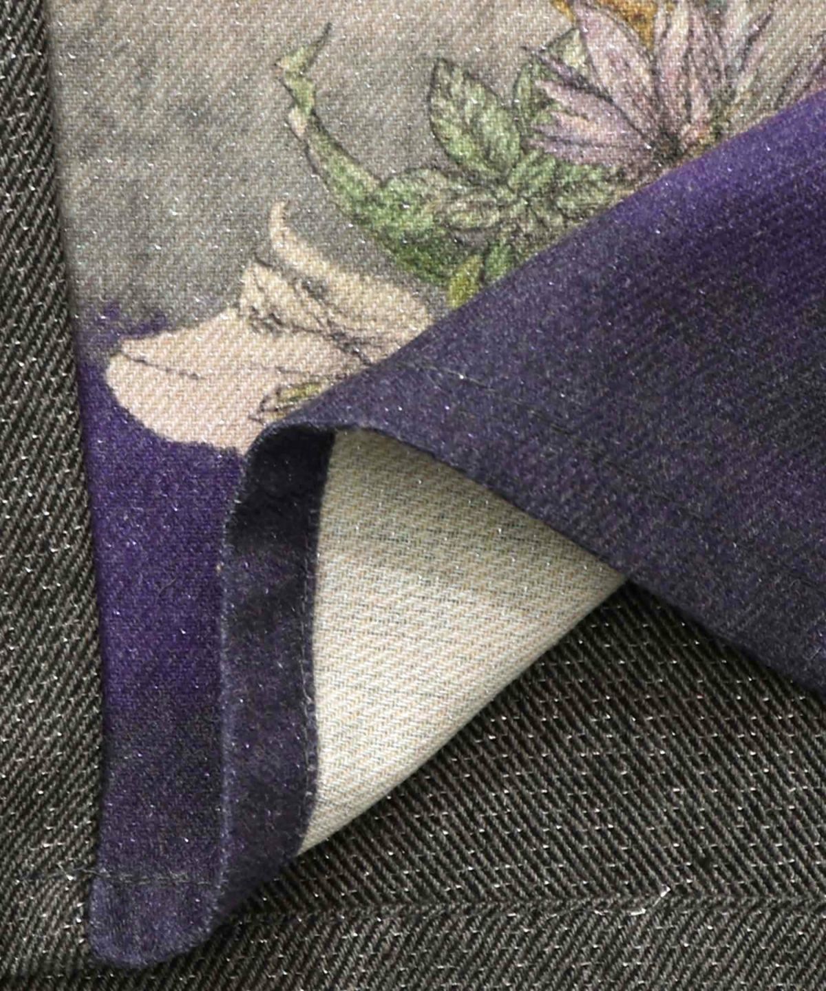 花柄裾グラデラメツイード×裏地パンツ-17