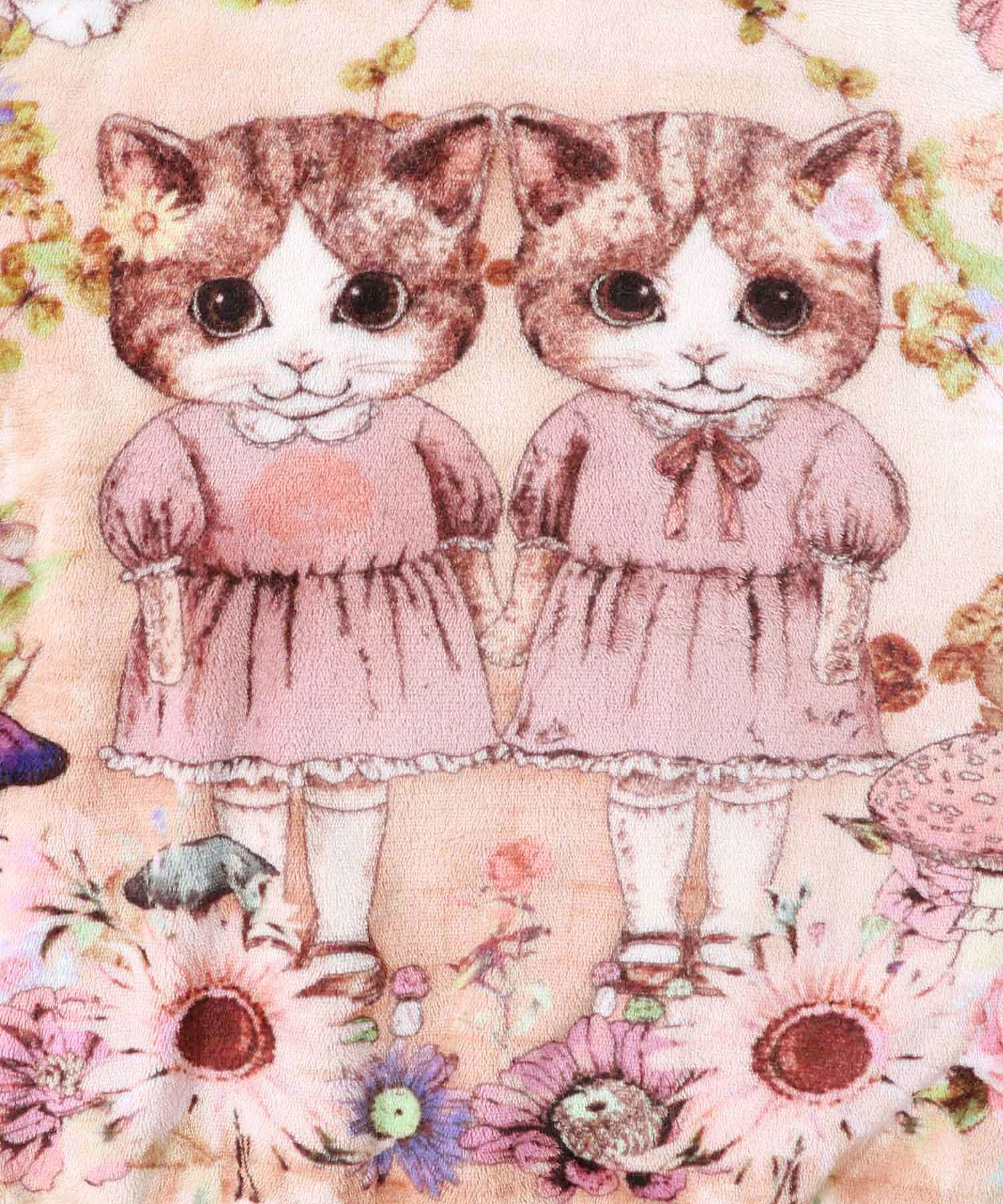 ネコ姉妹の秘密の花園 双面フランネルプルオーバー-7