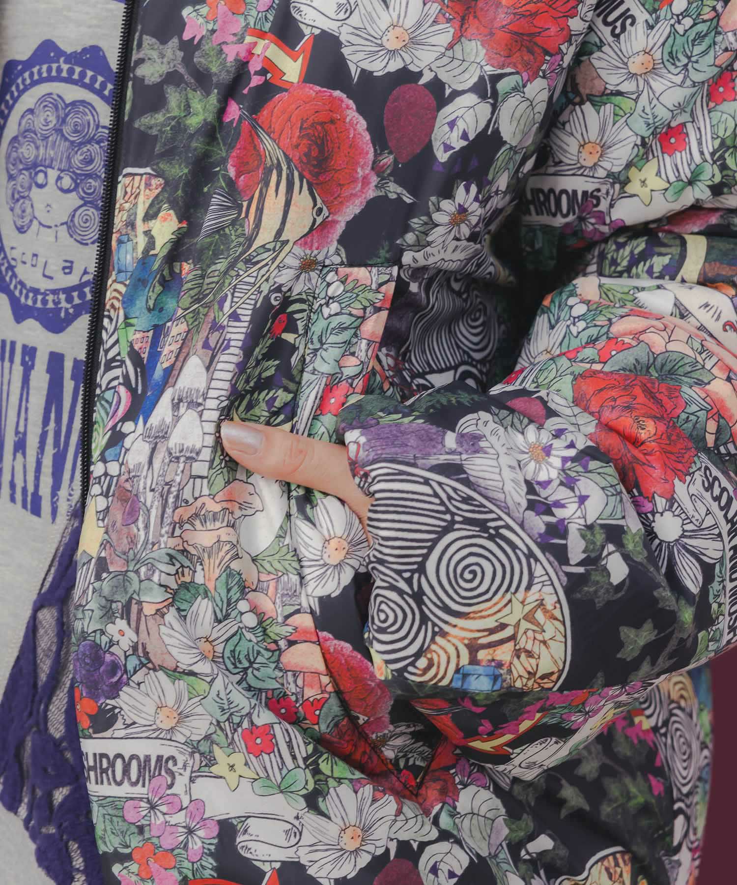 153736：2デザイン展開シンサレート中綿ブルゾンの通販-ScoLar