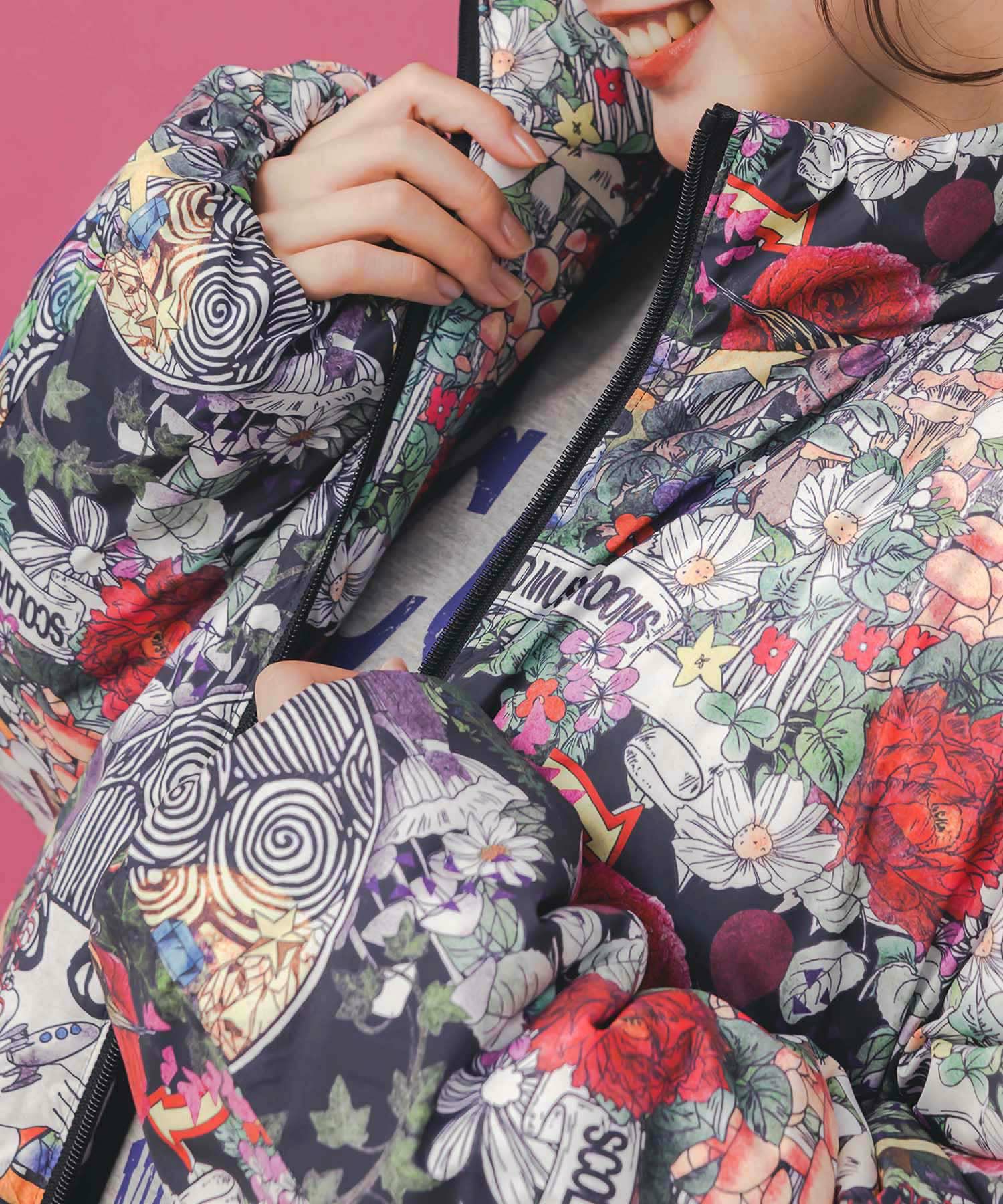 153736：2デザイン展開シンサレート中綿ブルゾンの通販-ScoLar