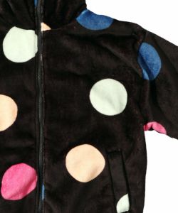 カラフルドット柄双面フランネルブルゾン-11