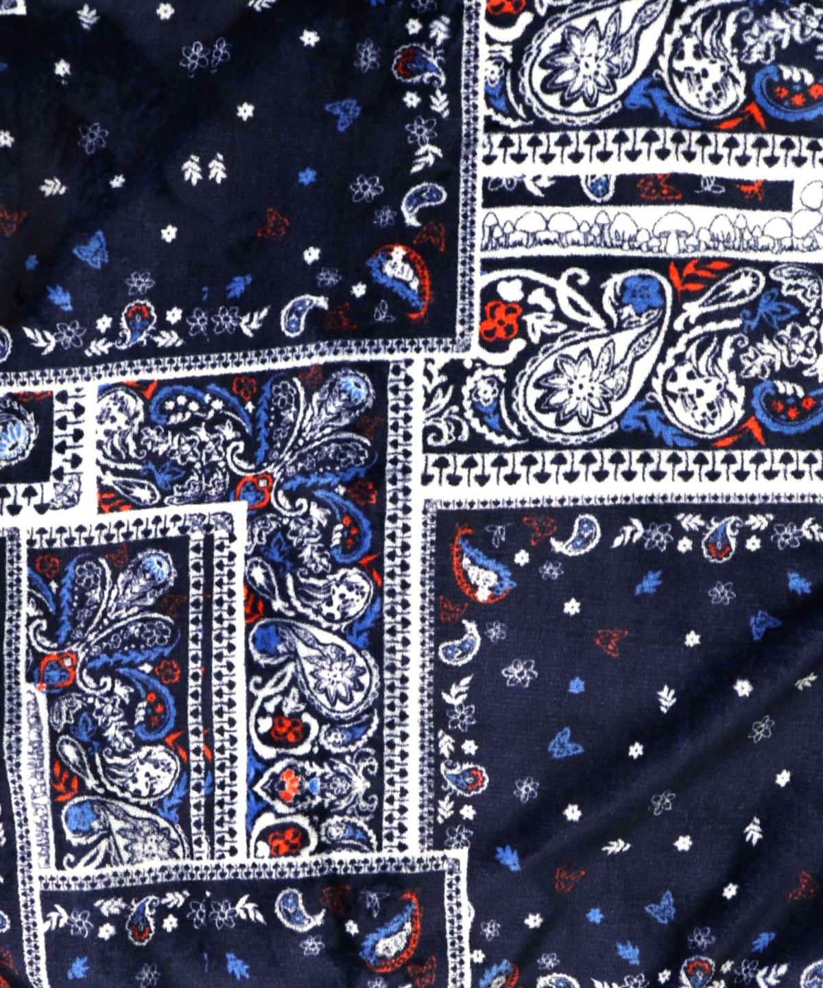 ランダムバンダナ柄双面フランネルブルゾン-12