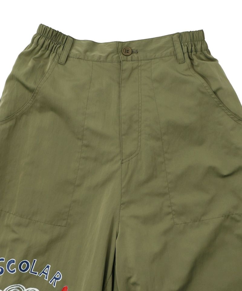 ポップ柄裏フリースあったかナイロンパンツ-33