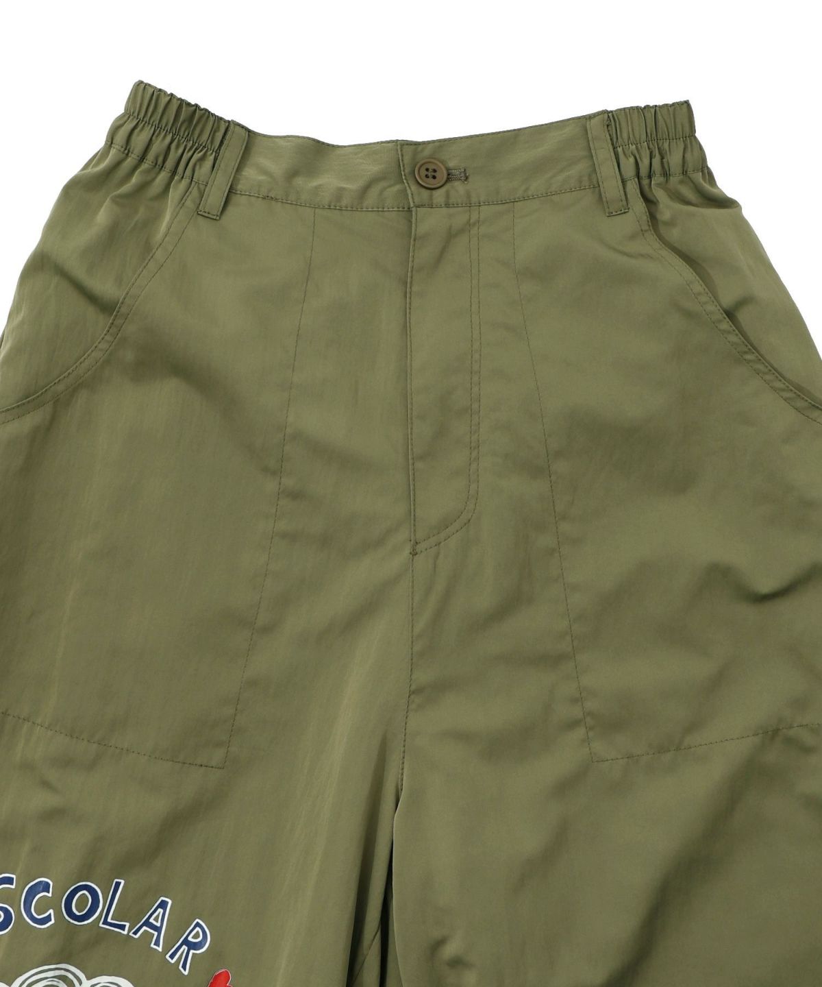 ポップ柄裏フリースあったかナイロンパンツ-33