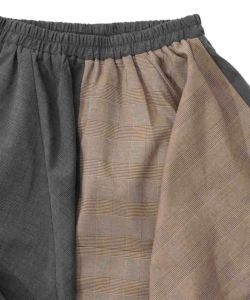 ランダムタック入り3柄展開 配色バルーンスカート-17