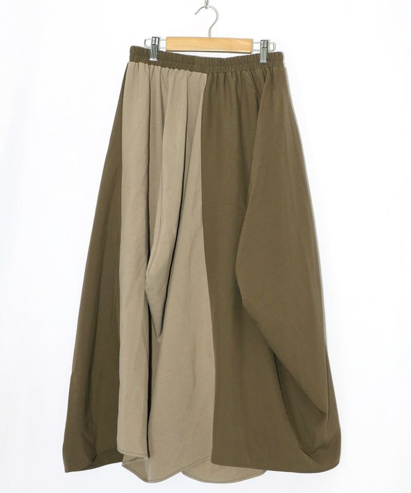 ランダムタック入り3柄展開 配色バルーンスカート-20