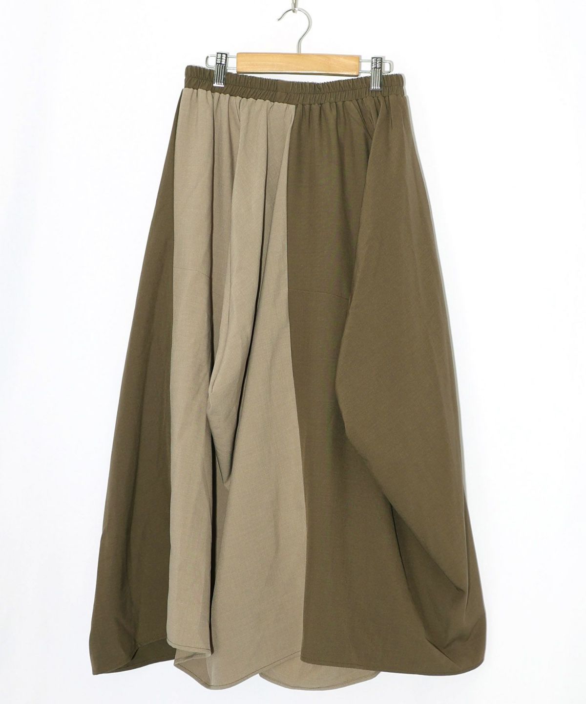 ランダムタック入り3柄展開 配色バルーンスカート-20