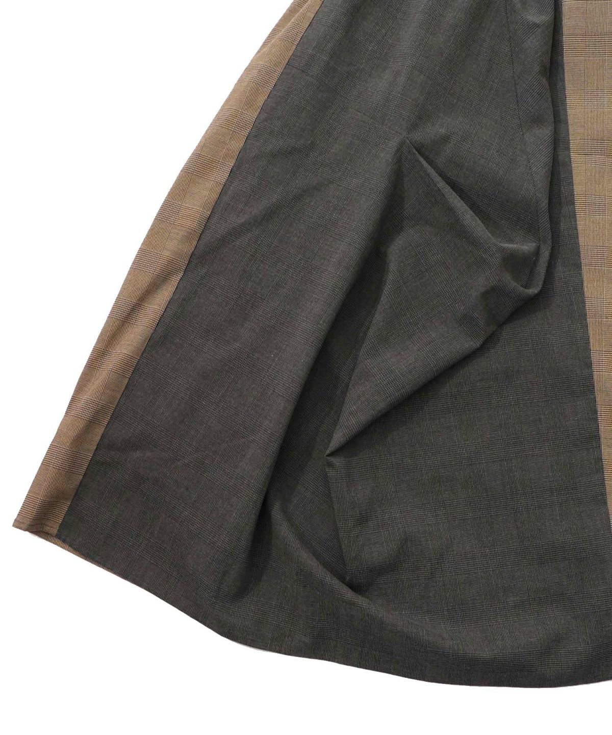 ランダムタック入り3柄展開 配色バルーンスカート-23