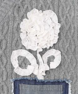 レース×デニム×ニットカーディガン-11