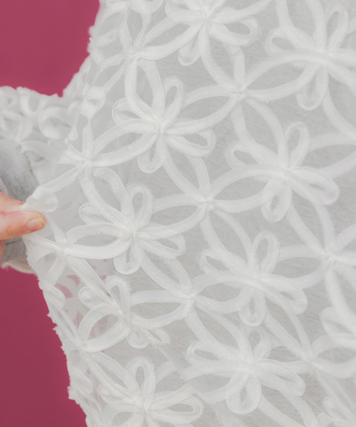 天使モチーフ立体チュール×裏毛プルオーバー-6