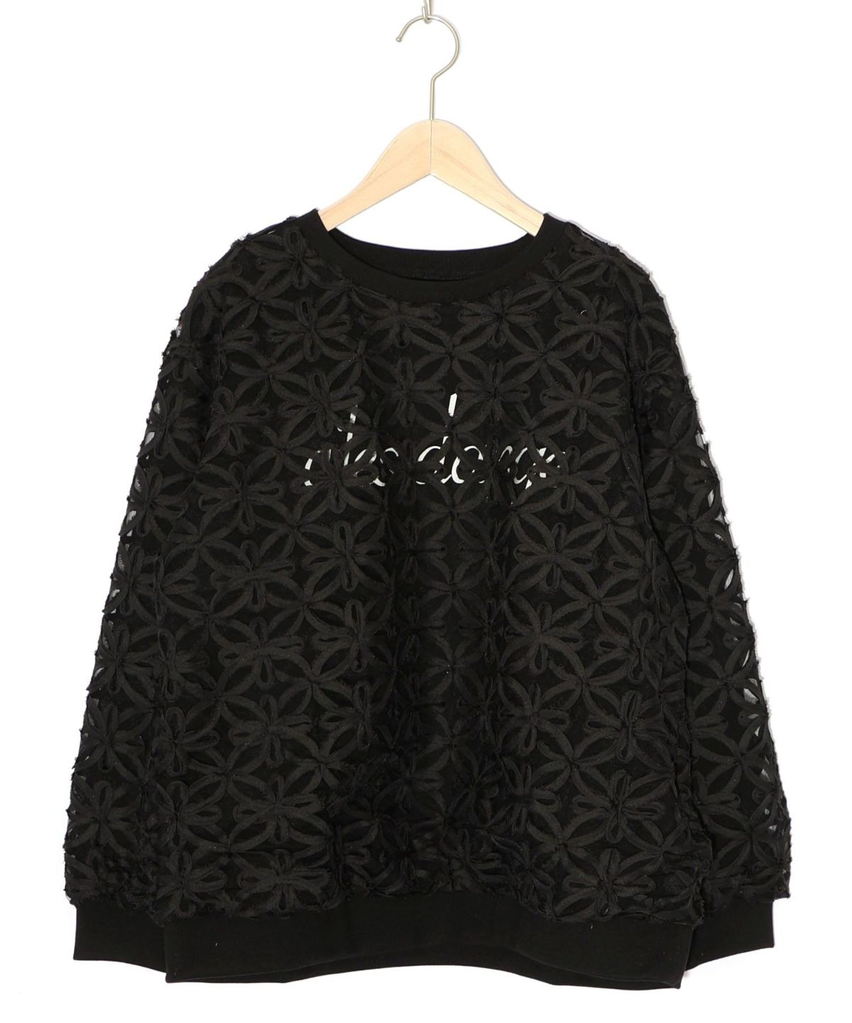 天使モチーフ立体チュール×裏毛プルオーバー-10