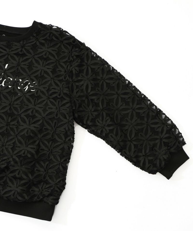 天使モチーフ立体チュール×裏毛プルオーバー-13