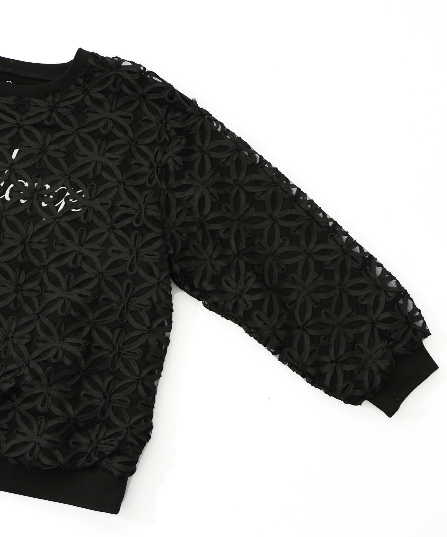 天使モチーフ立体チュール×裏毛プルオーバー-13