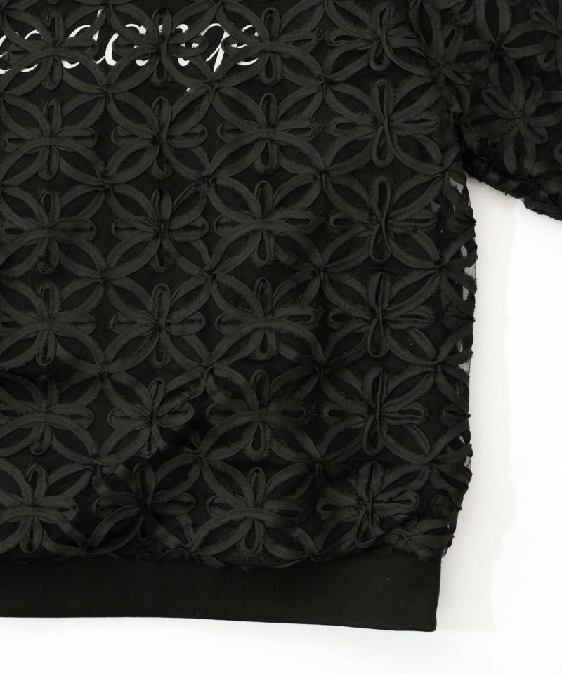 天使モチーフ立体チュール×裏毛プルオーバー-14