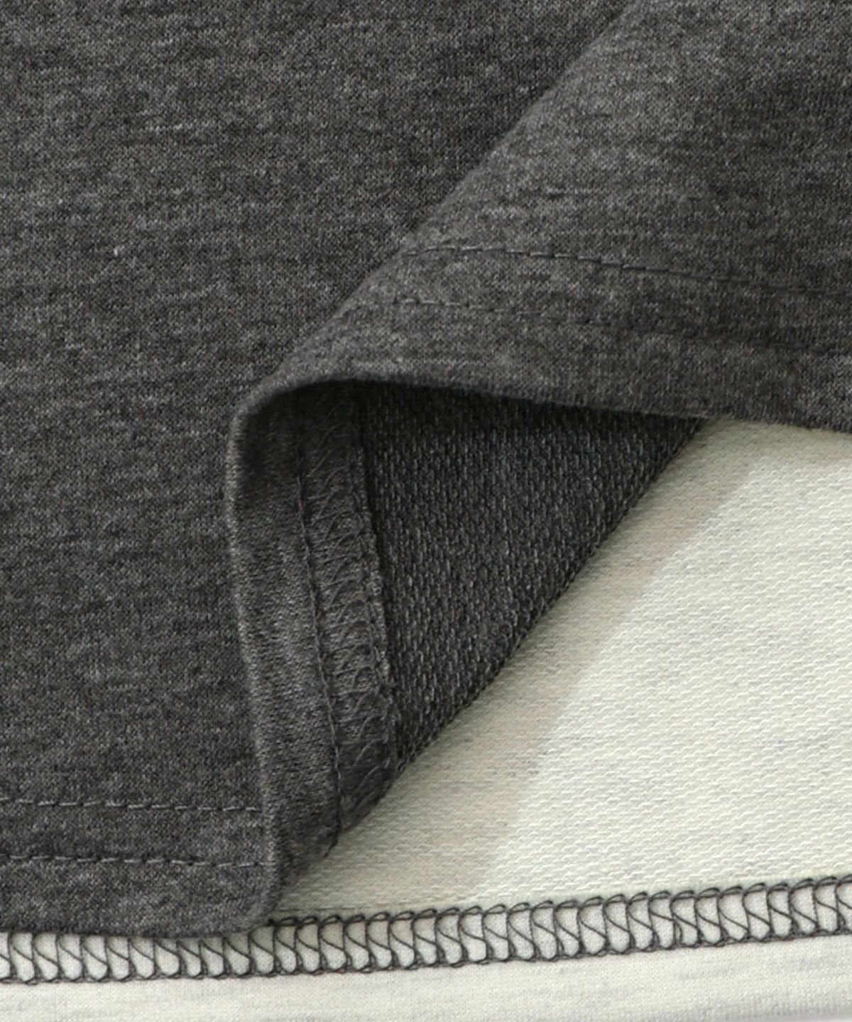 花柄×無地バイカラー裏毛ワンピース-18