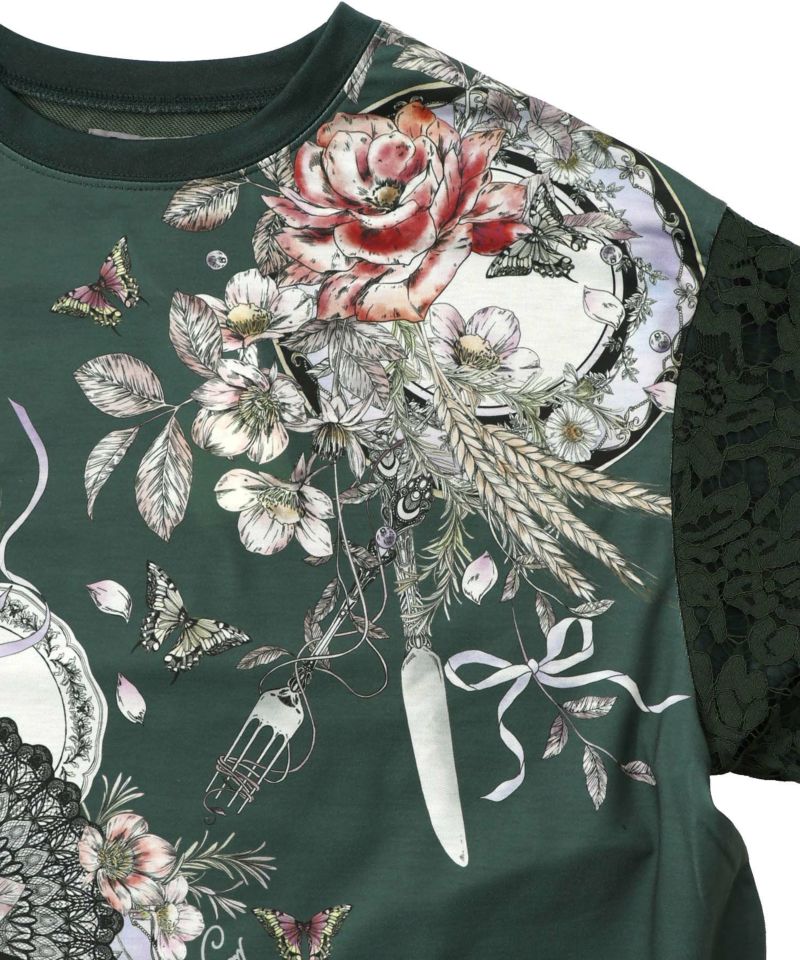 花蝶裏毛×レース切替プルオーバー-18