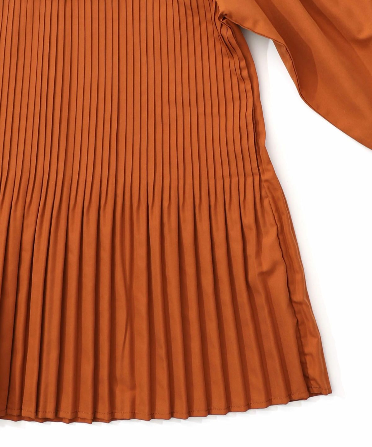 花刺繍ニット×プリーツ異素材切替プルオーバー-18