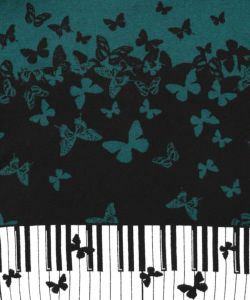 ピアノ×蝶柄バイカラーニットプルオーバー-10