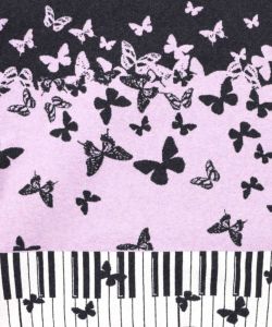 ピアノ×蝶柄バイカラーニットプルオーバー-14