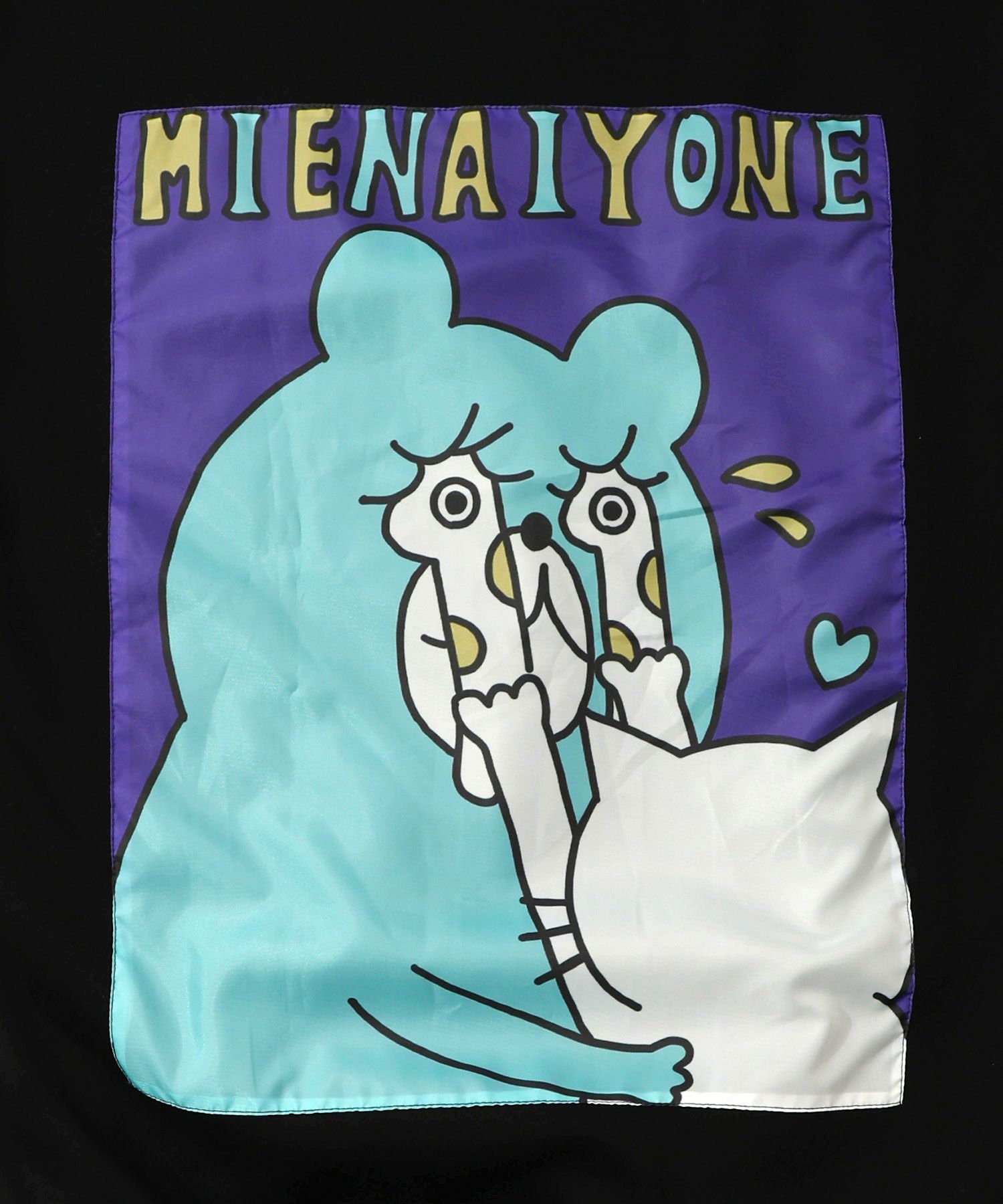 353130：ネコとクマとチンアナゴ柄 リメイク風裏起毛パーカーの通販-ScoLar