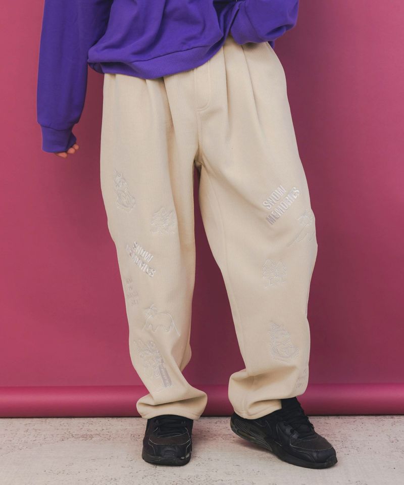 ラビルとネコのスノーメモリー裏起毛パンツ-8