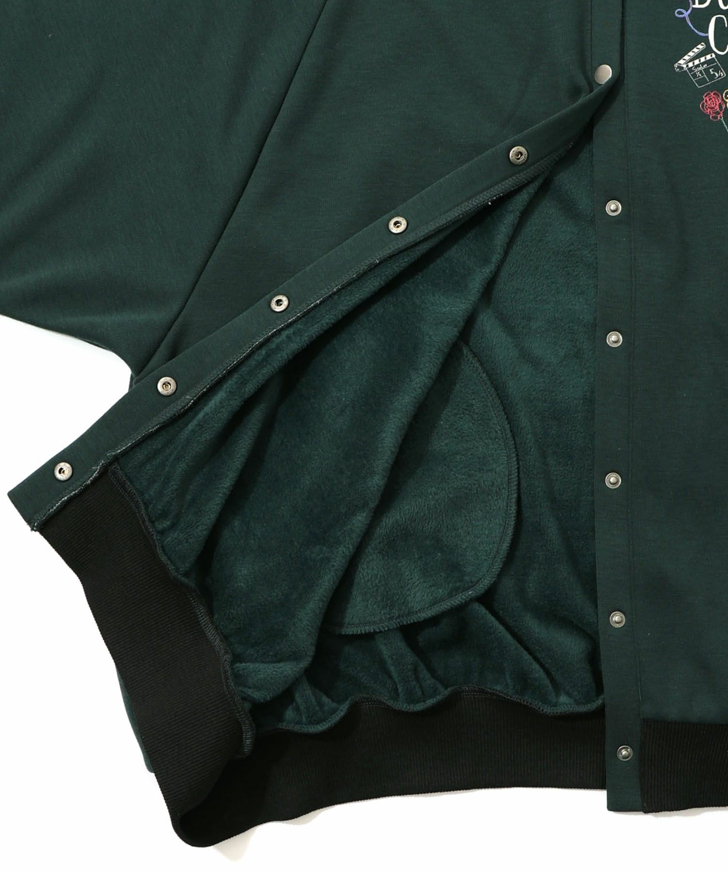 ポップ柄裏起毛裏毛×フライスブルゾン-27