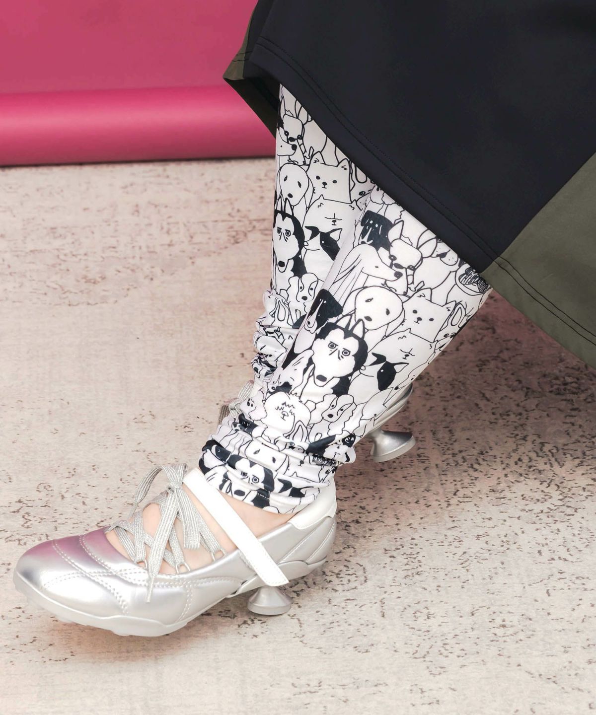 スカラー3柄展開 裏起毛スムースレギンス-1