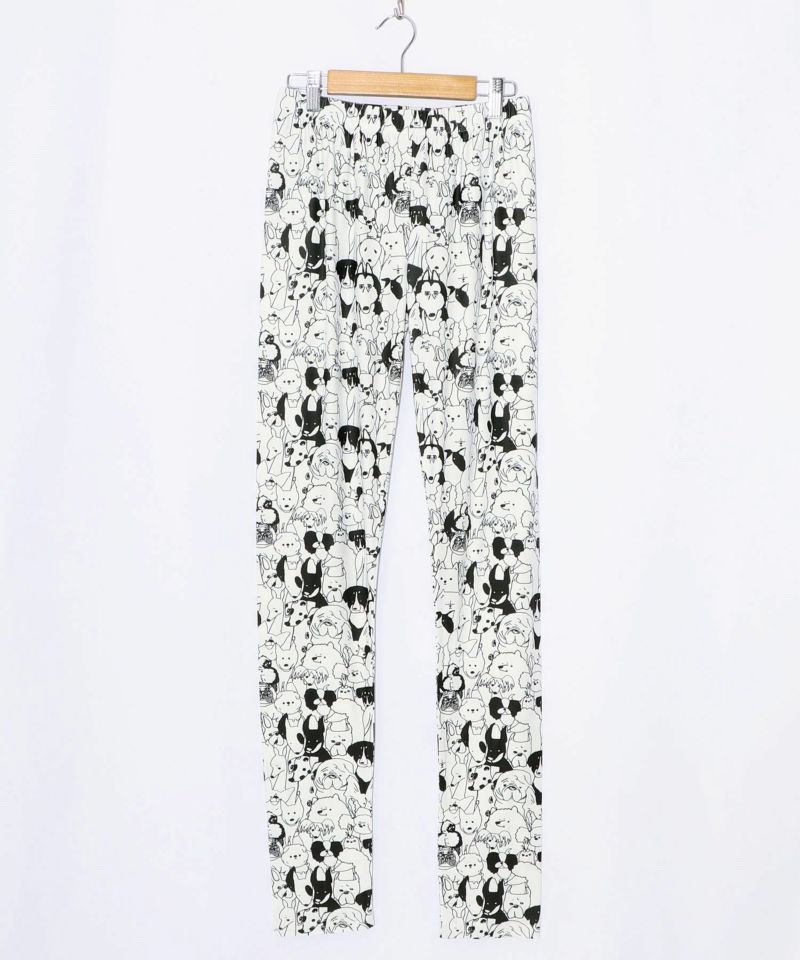 スカラー3柄展開 裏起毛スムースレギンス-7