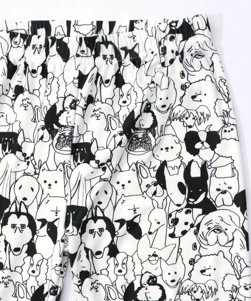 スカラー3柄展開 裏起毛スムースレギンス-8