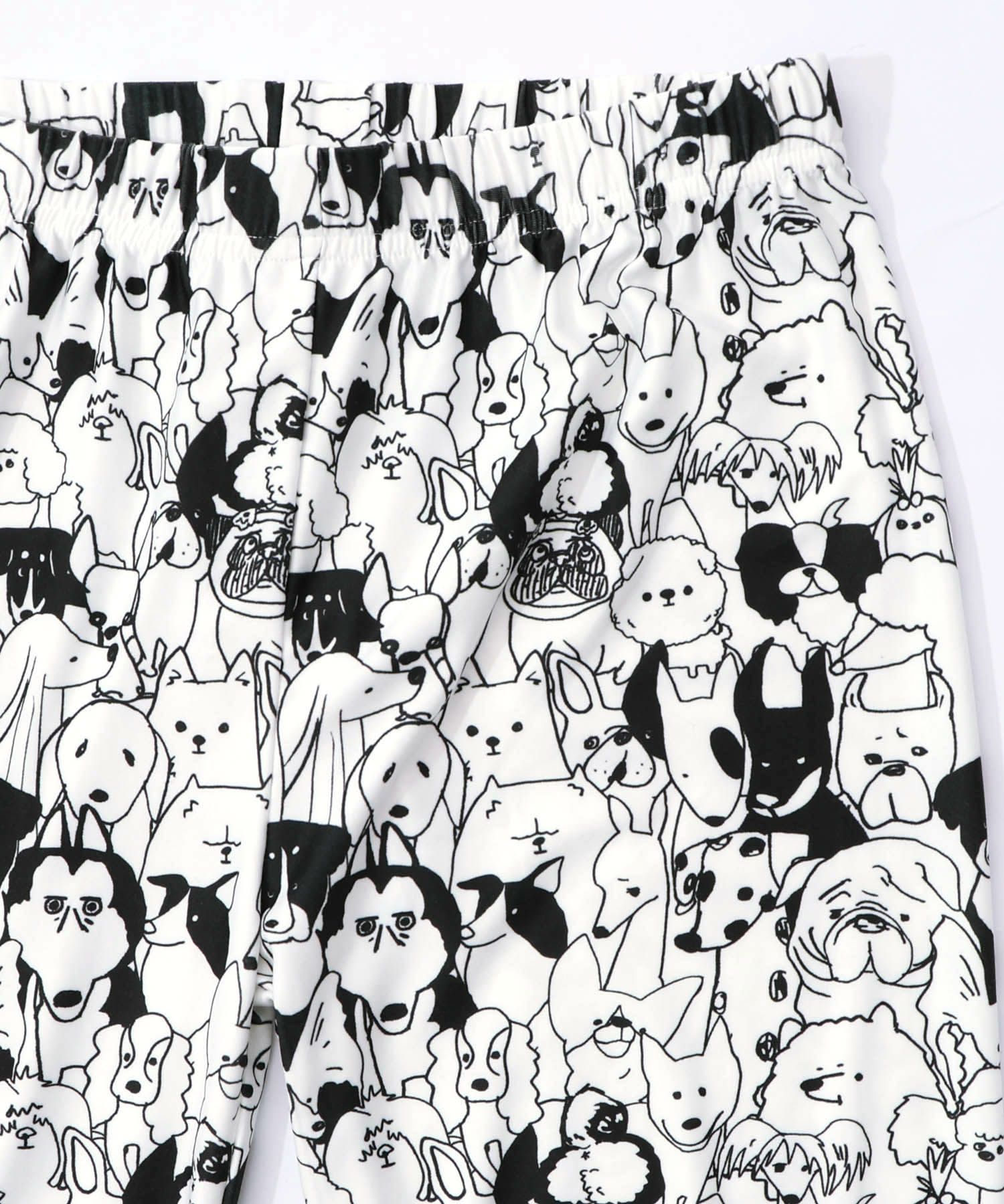 スカラー3柄展開 裏起毛スムースレギンス-8