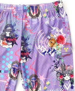 スカラー3柄展開 裏起毛スムースレギンス-12