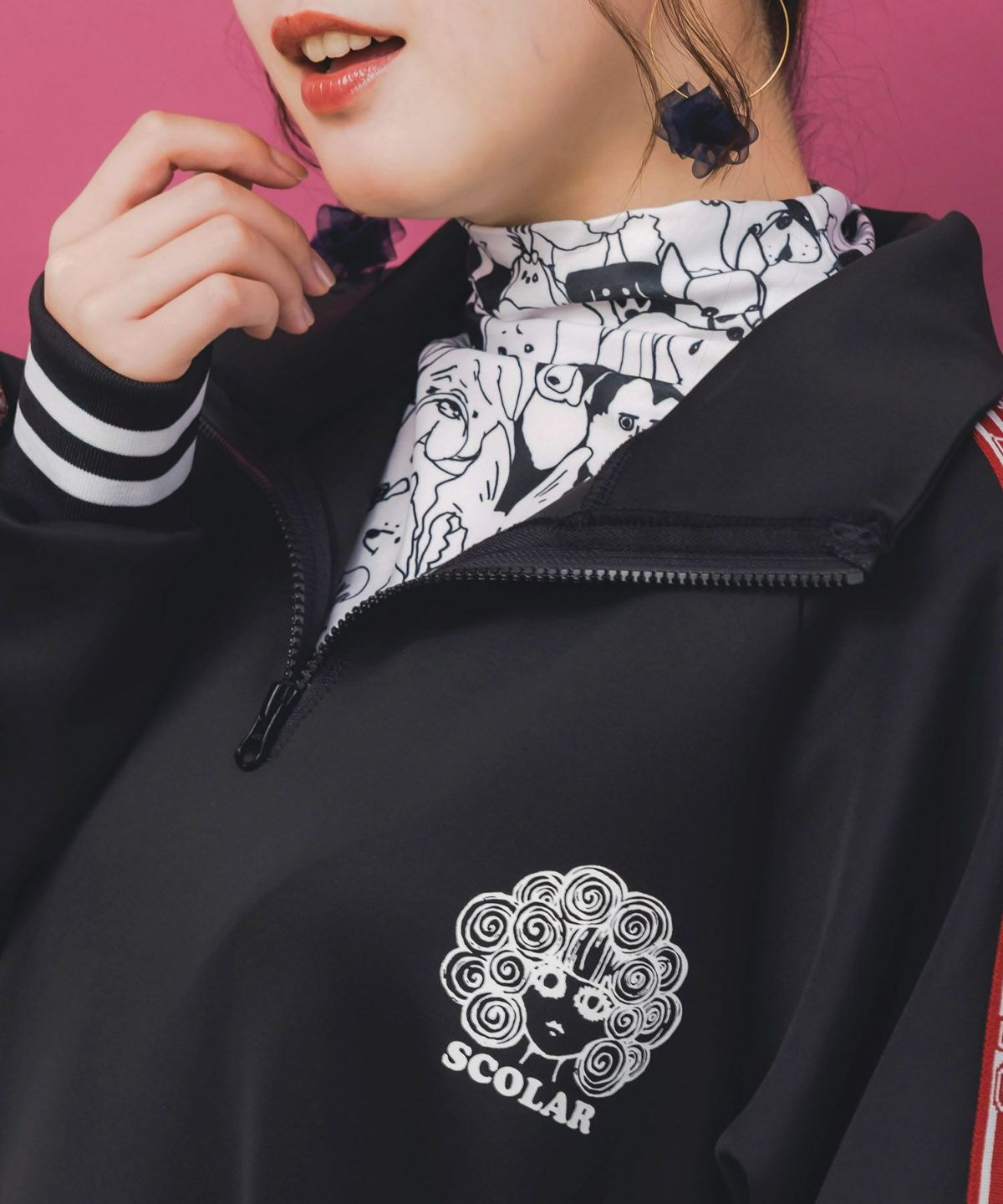 スカラー3色展開 裏起毛スムースインナー-2