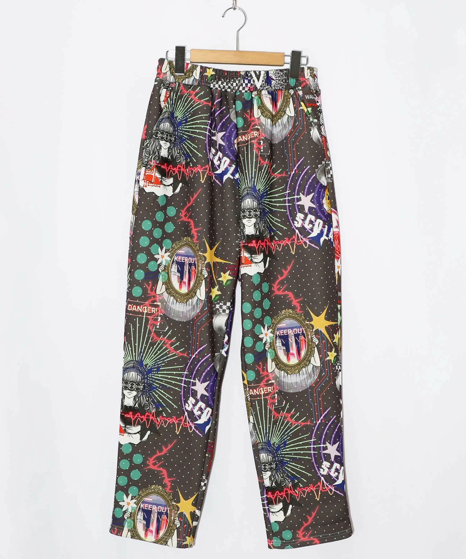 ダークメルヘン風3柄展開ボンディングパンツ-9