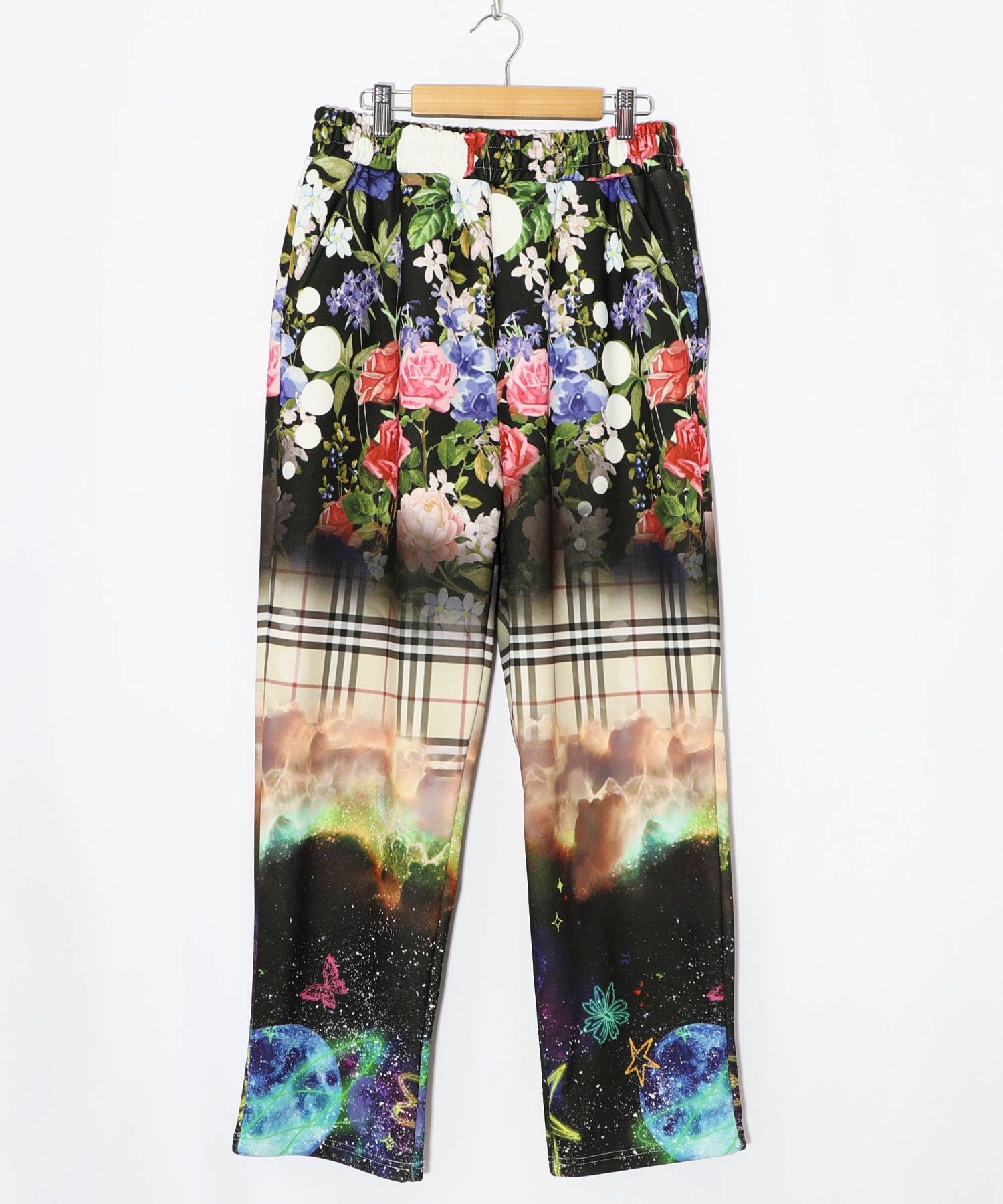 ダークメルヘン風3柄展開ボンディングパンツ-11