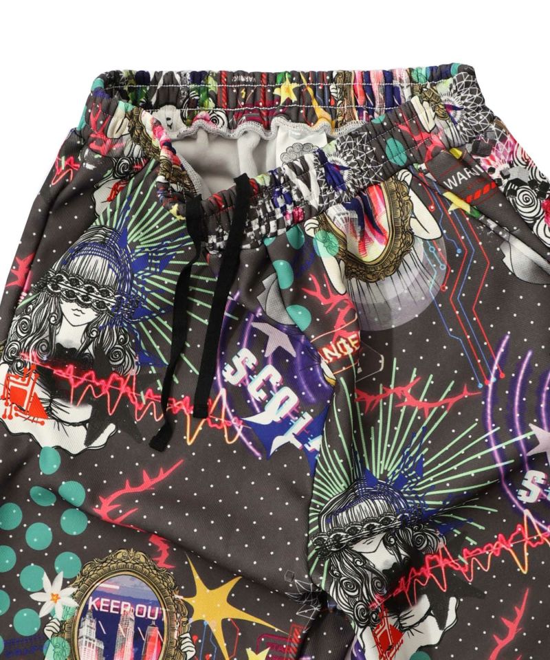 ダークメルヘン風3柄展開ボンディングパンツ-16