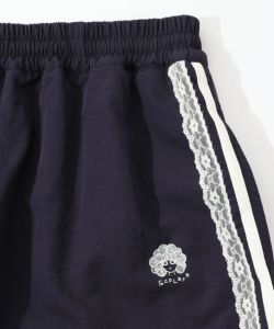 レース×ライン入りナイロンワッシャースカート-13