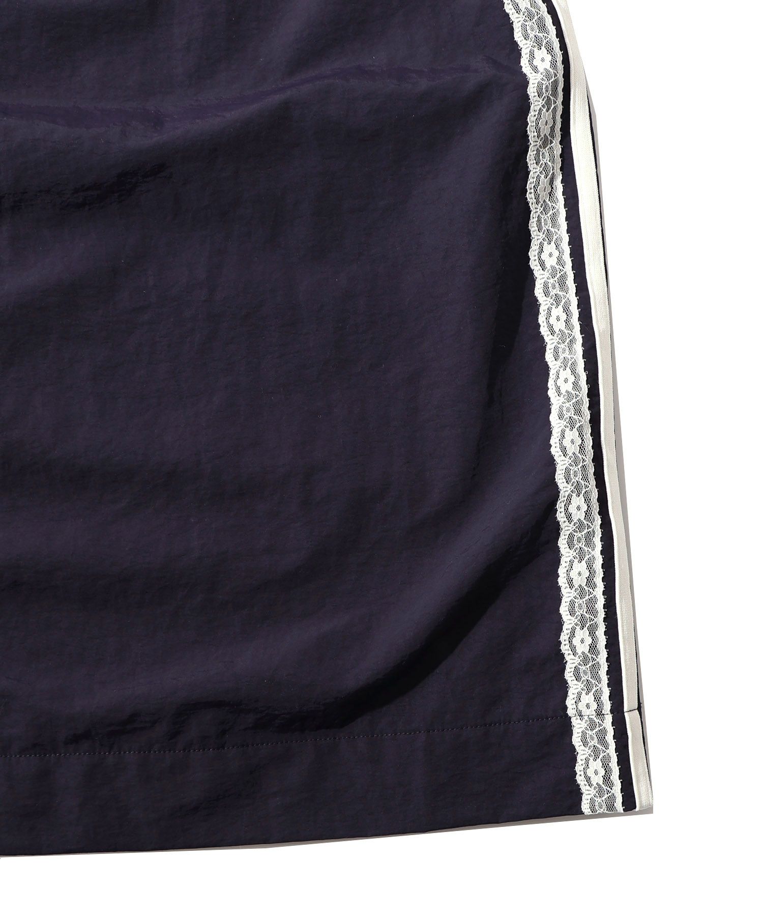 レース×ライン入りナイロンワッシャースカート-17